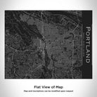 Portland - Oregon Map Bottle with Bamboo Top in Matte Black-Everyone's Marketplace