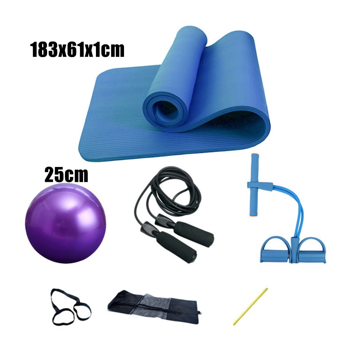 Deluxe Yoga Fitness 5 pcs Exercise Set-Everyone's Marketplace