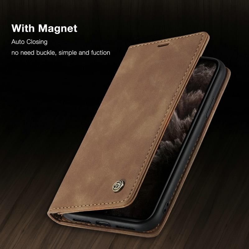 Luxury Magnetic Flip Wallet Case for iPhone 7, 8, X, 11, 12, 13-Everyone's Marketplace