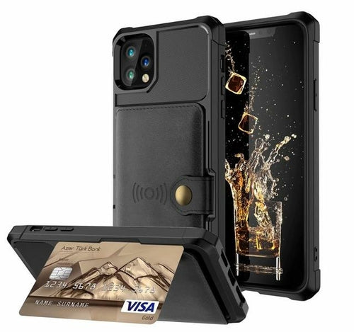 360 Protection Magnetic Leather Wallet Armor Case for iPhone-Everyone's Marketplace
