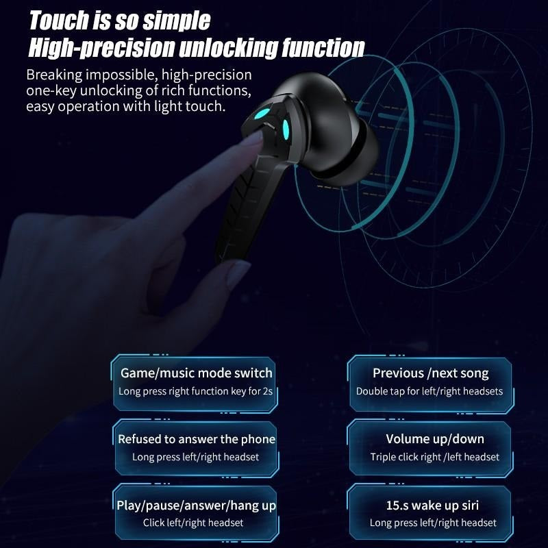 Dragon True Wireless Noise Cancellation Stereo Gaming Bluetooth-Everyone's Marketplace