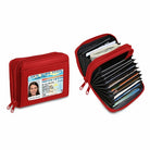 RFID Genuine Leather Credit Card Wallet for Women w/ ID Display Window-Everyone's Marketplace