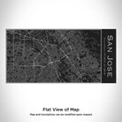 San Jose - California Map Insulated Bottle in Matte Black-Everyone's Marketplace
