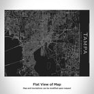 Tampa - Florida Map Bottle with Bamboo Top in Matte Black-Everyone's Marketplace