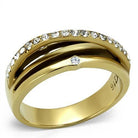 TK2611 - IP Gold(Ion Plating) Stainless Steel Ring with Top Grade-Everyone's Marketplace