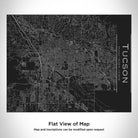 Tucson - Arizona Map Bottle with Bamboo Top in Matte Black-Everyone's Marketplace