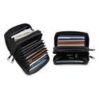RFID Genuine Leather Credit Card Wallet for Women w/ ID Display Window-Everyone's Marketplace
