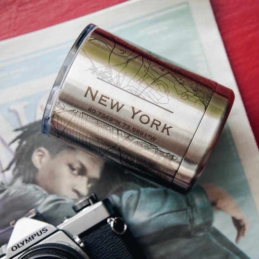 Yellowstone National Park - Wyoming Map Insulated Cup-Everyone's Marketplace