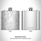 Yellowstone National Park - Wyoming Map Hip Flask-Everyone's Marketplace